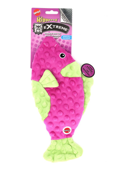 Spot Skinneeez Extreme Fish Squeaky Plush Dog Toy