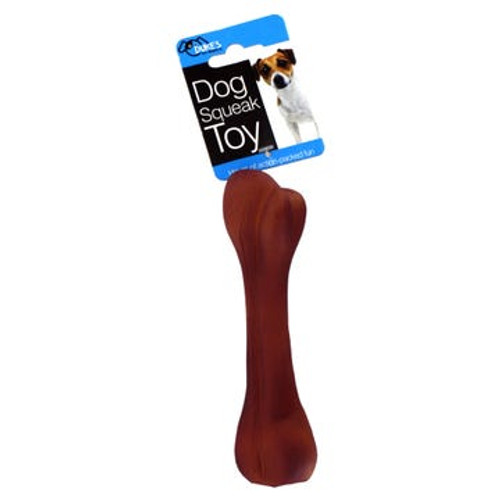 Brown Bone Squeaky Dog Toy
