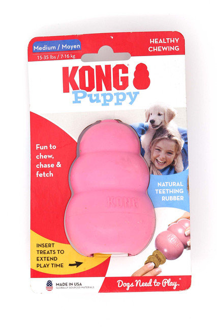 Pink KONG Puppy Dog Toy - Medium