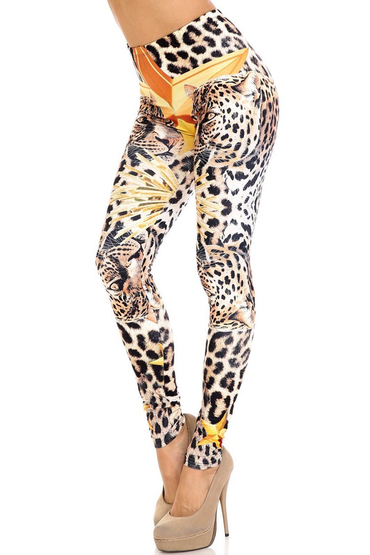 Creamy Soft Leopard Star Leggings - USA Fashion™