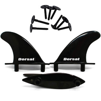 DORSAL Soft Top Surfboard Fin Set of 3 Thrusters