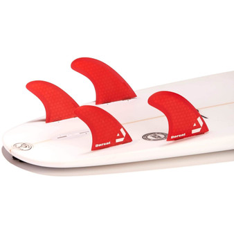 FCS Compatible Red 2 DORSAL Performance Flexrez Core Surfboard Twin Surf Fins 