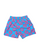 Blue swim shorts with pink donut print by Uzzi. Sold by Socio Surf Co Blue swim shorts with pink donut print by Uzzi. Sold by Socio Surf Co