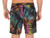 Black Swim shorts with neon leaf pattern by Uzzi sold by Socio Surf Co Black Swim shorts with neon leaf pattern by Uzzi sold by Socio Surf Co