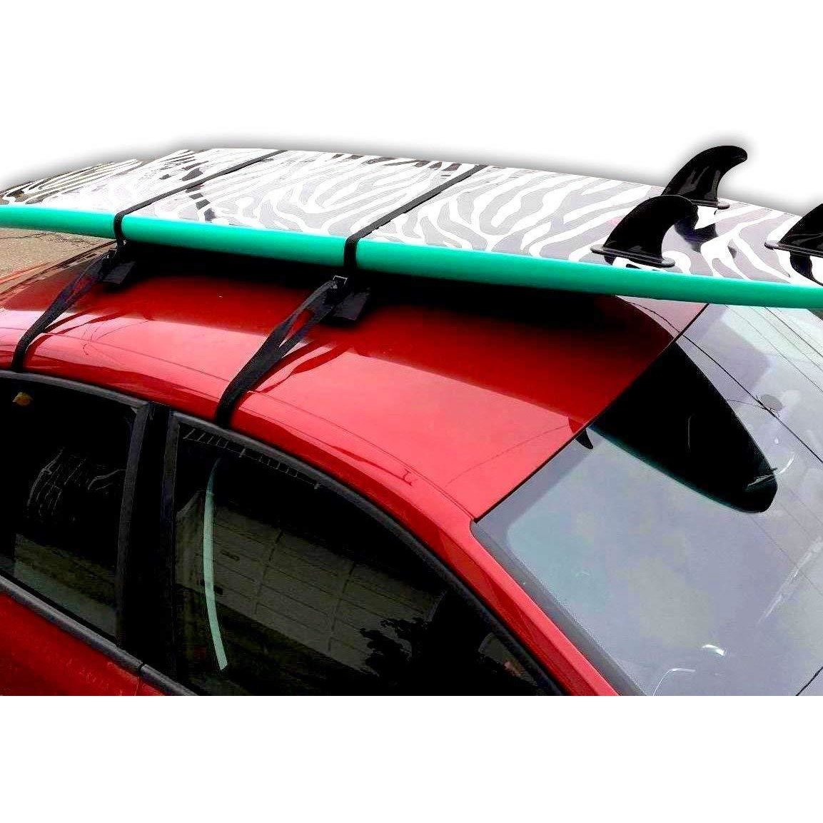 DORSAL Wrap Rax Surfboard Soft Roof Rack Pads and Tie Down Straps