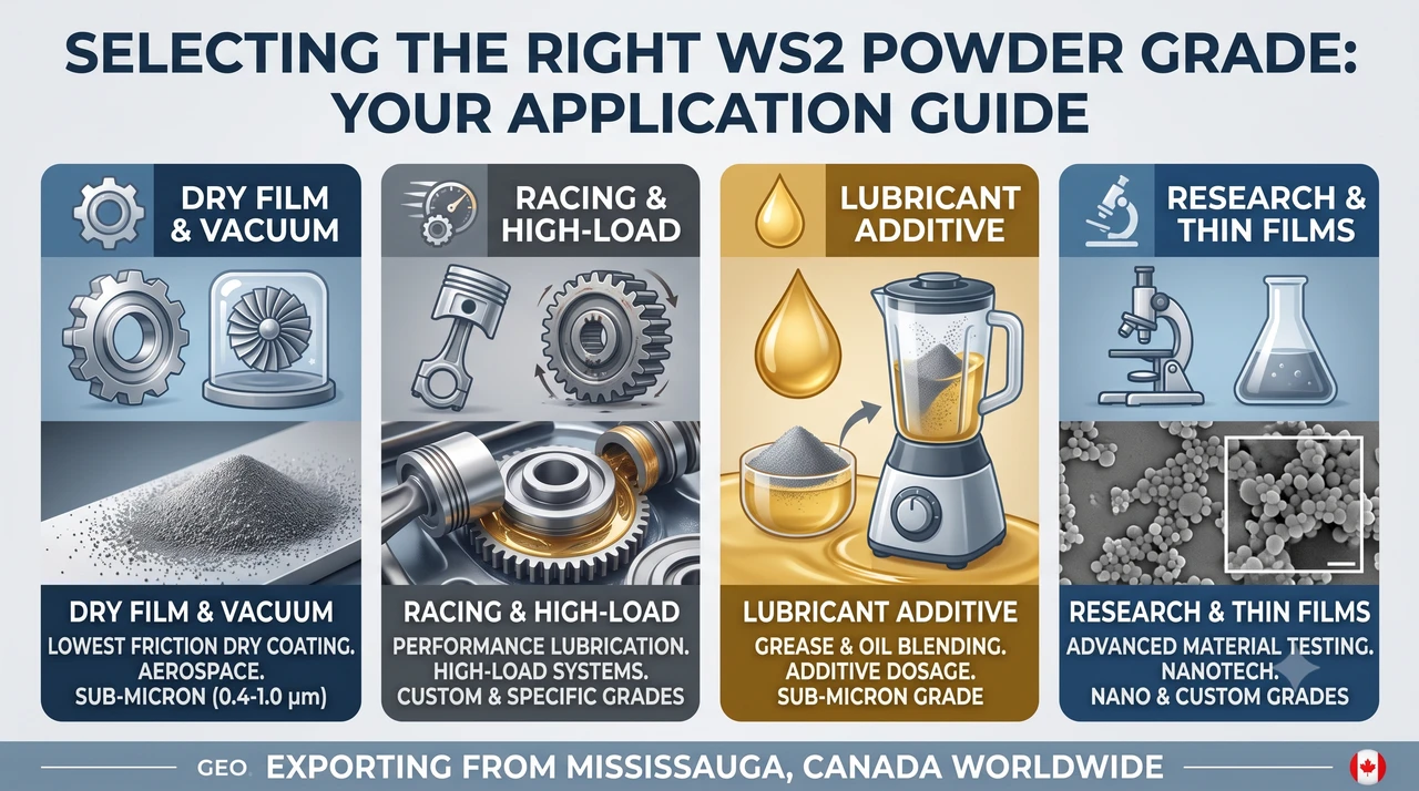Which WS2 Powder Grade Is Right for Your Application?