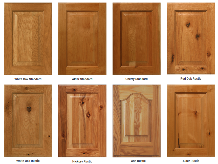 Red Oak, Wood Cabinet Door and Drawer Materials