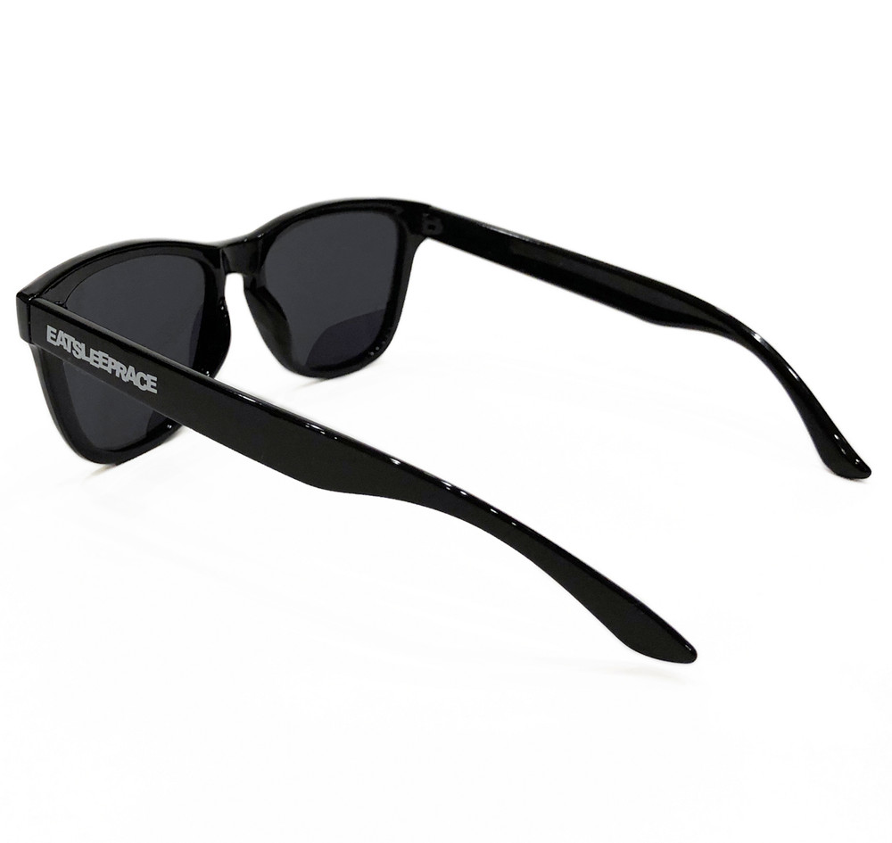 Logo Sunglasses | Gloss Black/Black (Polarized) | Hard Case