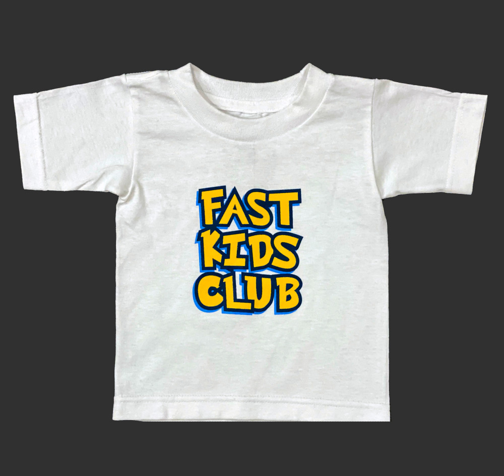 Fast Kids Club Cartoon T-Shirt | White