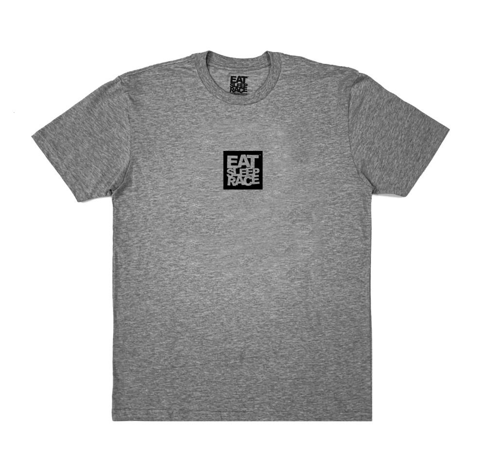 Logo Square Lightweight T-Shirt | Grey/Black