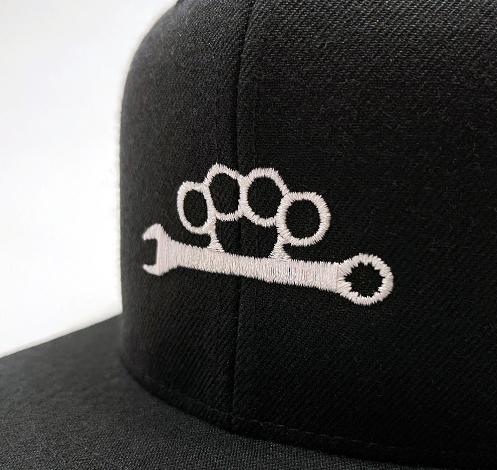 Knuckle Wrench Snapback Hat | Black