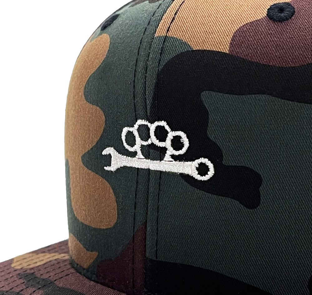 Knuckle Wrench Snapback Hat | Camo
