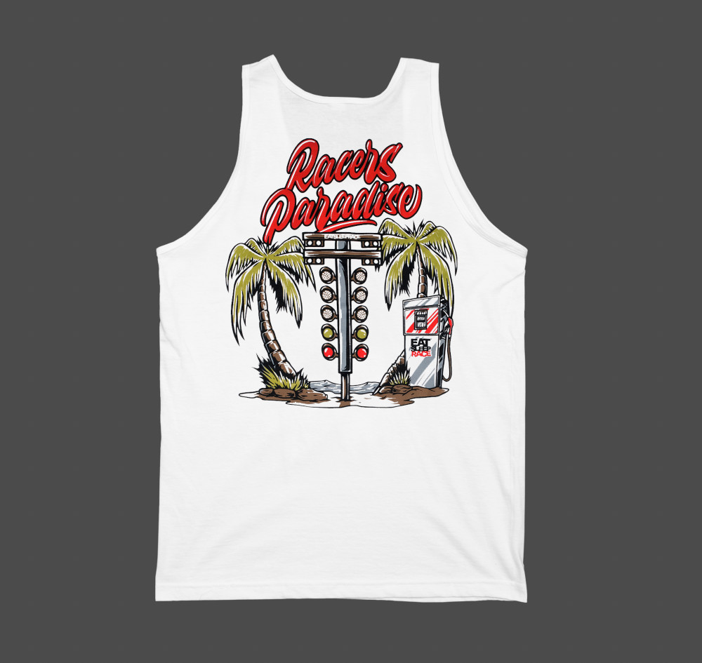 Racer's Paradise  Tank Top | White