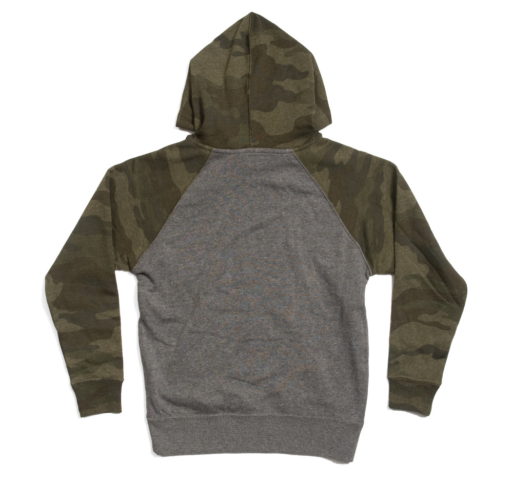 Toddler Fast Kids Club Pull Over Hoodie | Camo/Grey
