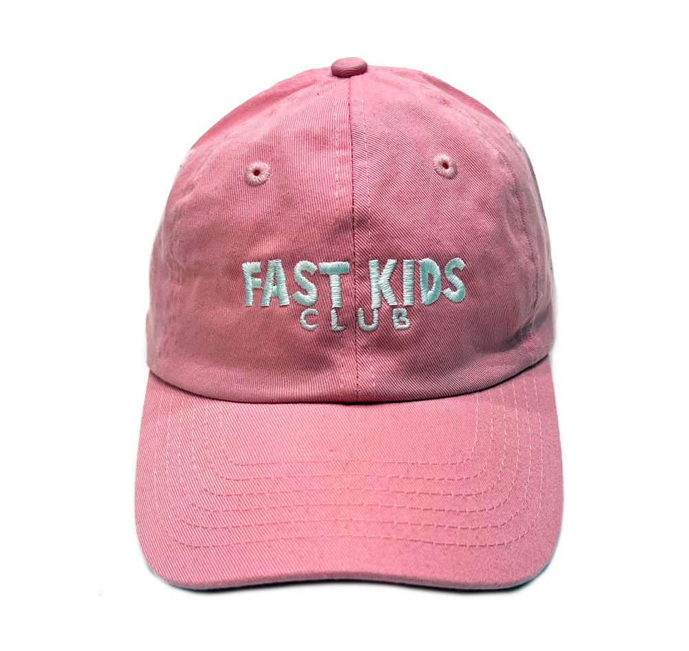 Kids Fast Kids Club Logo Sport Strapback Hat | Pink