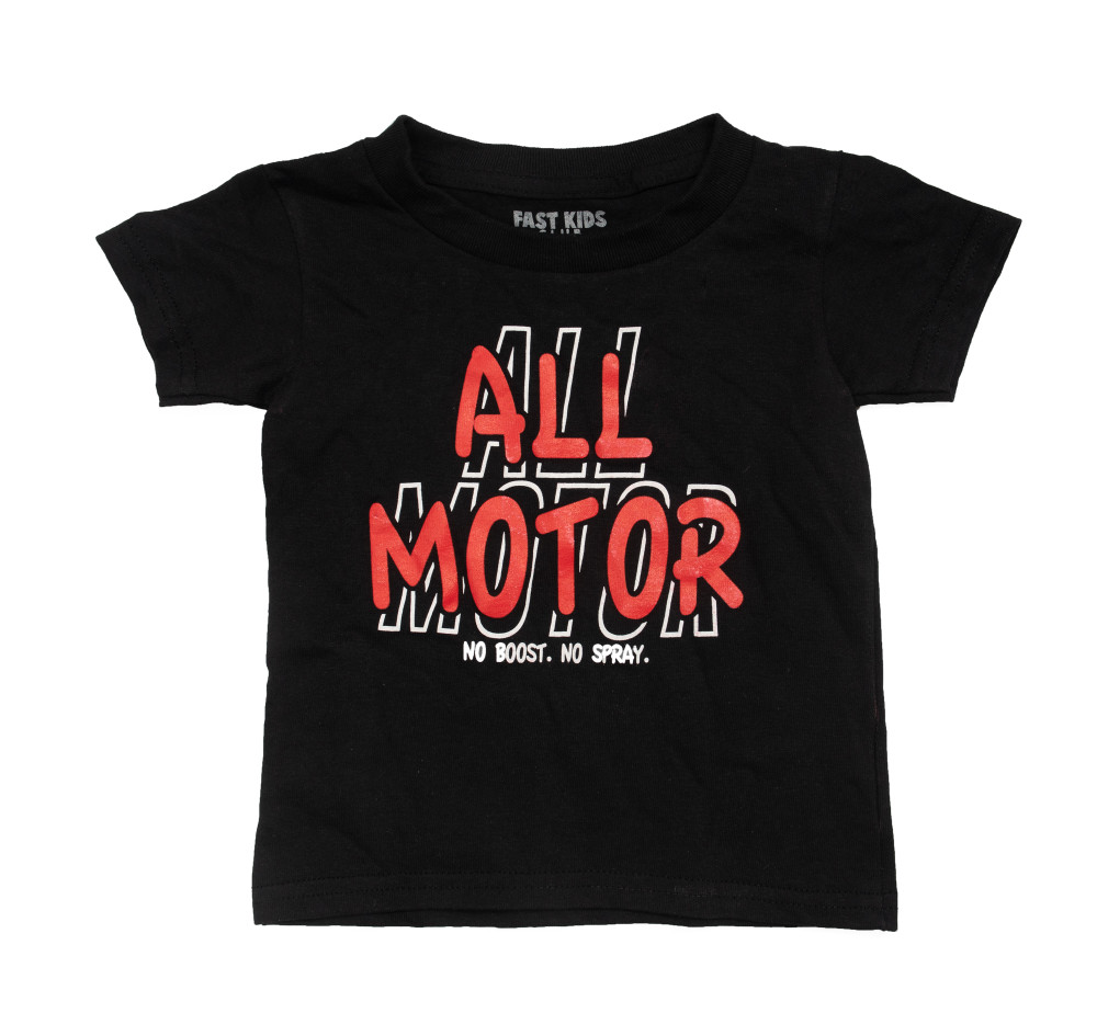 Fast Kids Club All Motor 2 T-Shirt | Black
