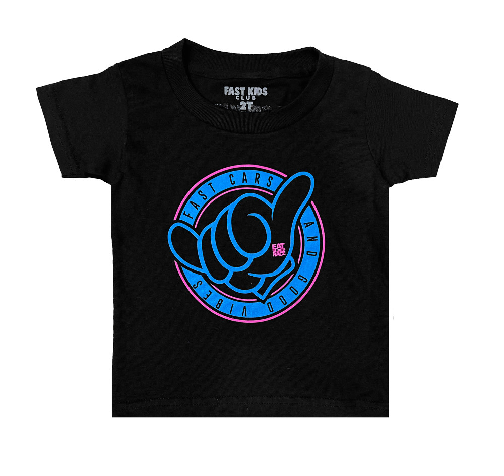 Fast Kids Club Shaka T-Shirt | Black/Blue