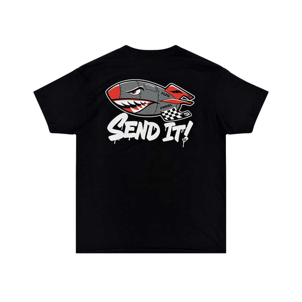 Shark Missile T-Shirt | Black