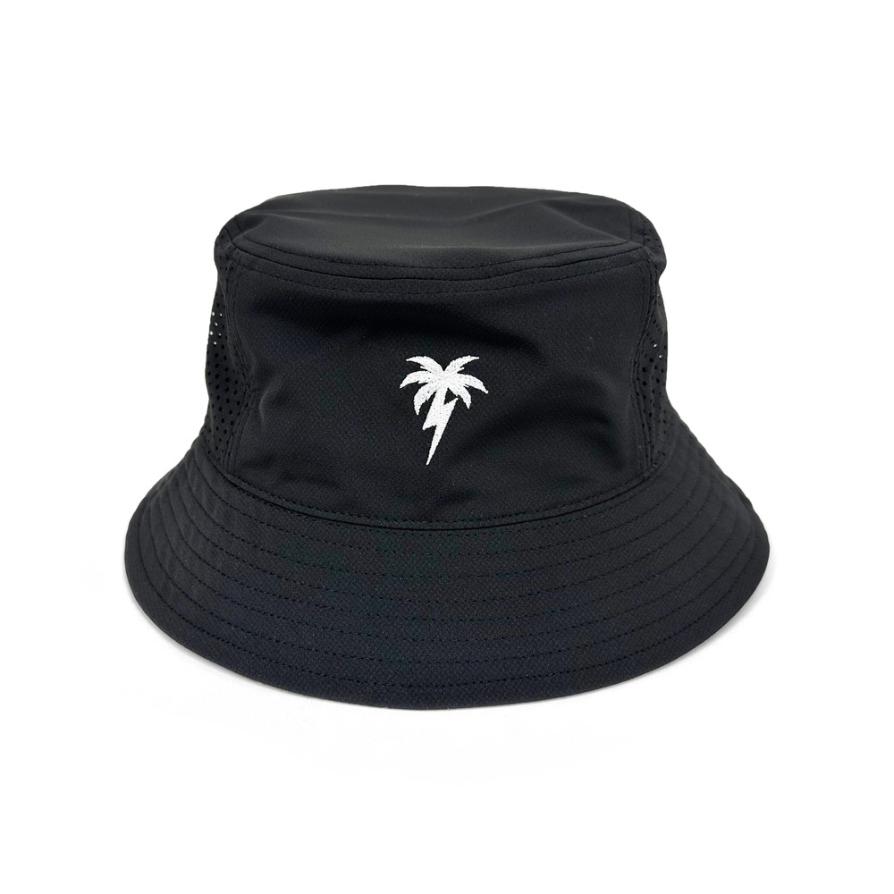Bolt Palm Bucket Hat Perforated UPF 50+ | Black