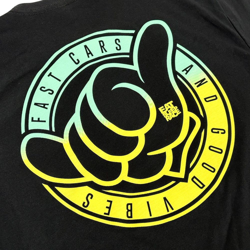 Good Vibes T-Shirt | Teal/Yellow