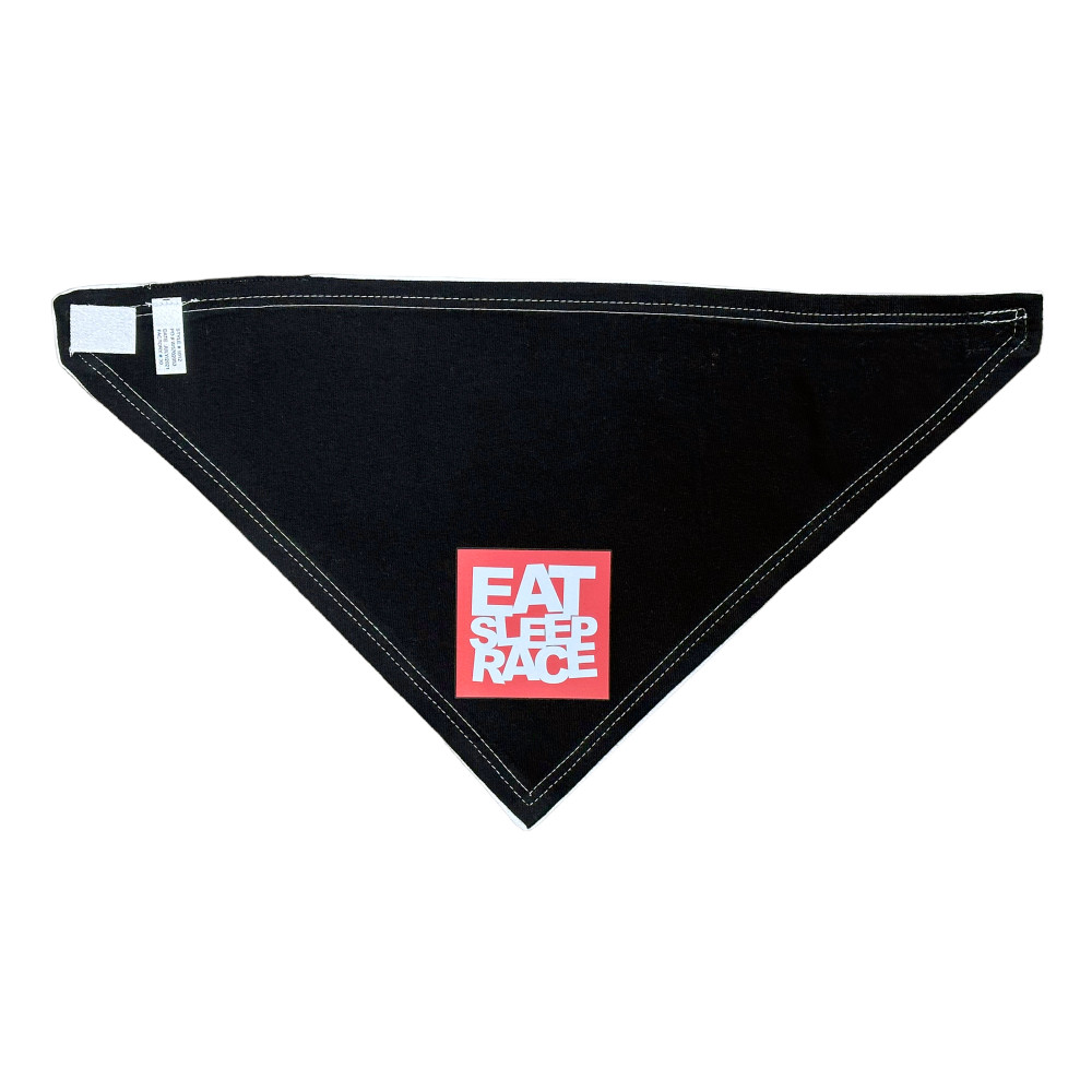 Infant Logo Square Bandana Bib | Black/Red