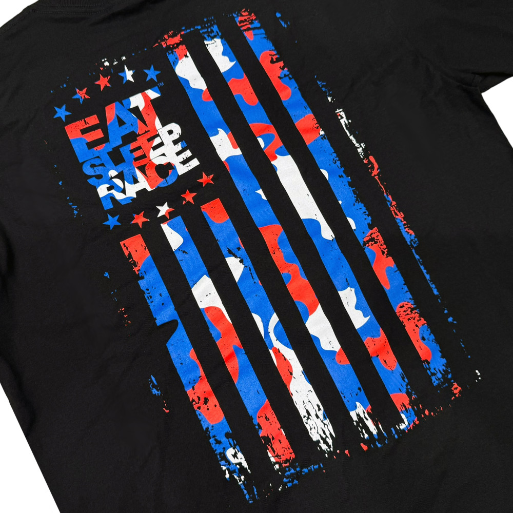 ESR Flag T-Shirt | Black/RWB Camo