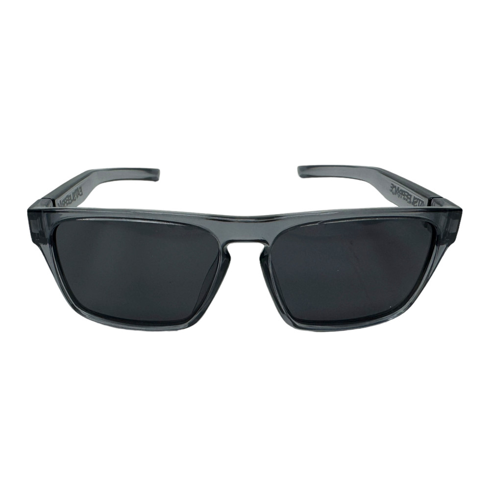 Logo Flat Top Sunglasses | Smoke (Polarized) | Hard Case