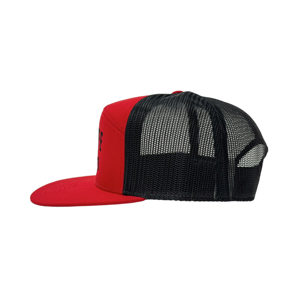 Fast Life Mesh Trucker Hat | Black/Red