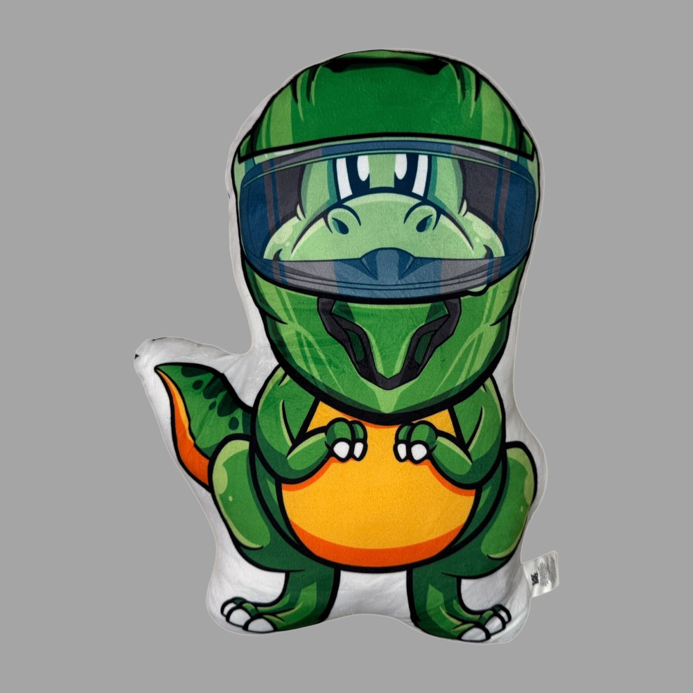 T-Rex Pillow and Dinosaurs and Race Cars Book BUNDLE