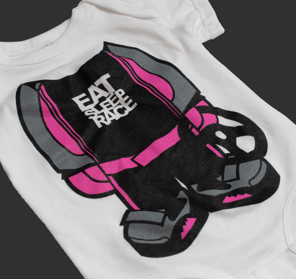 Infant Bodysuit Racer | Pink