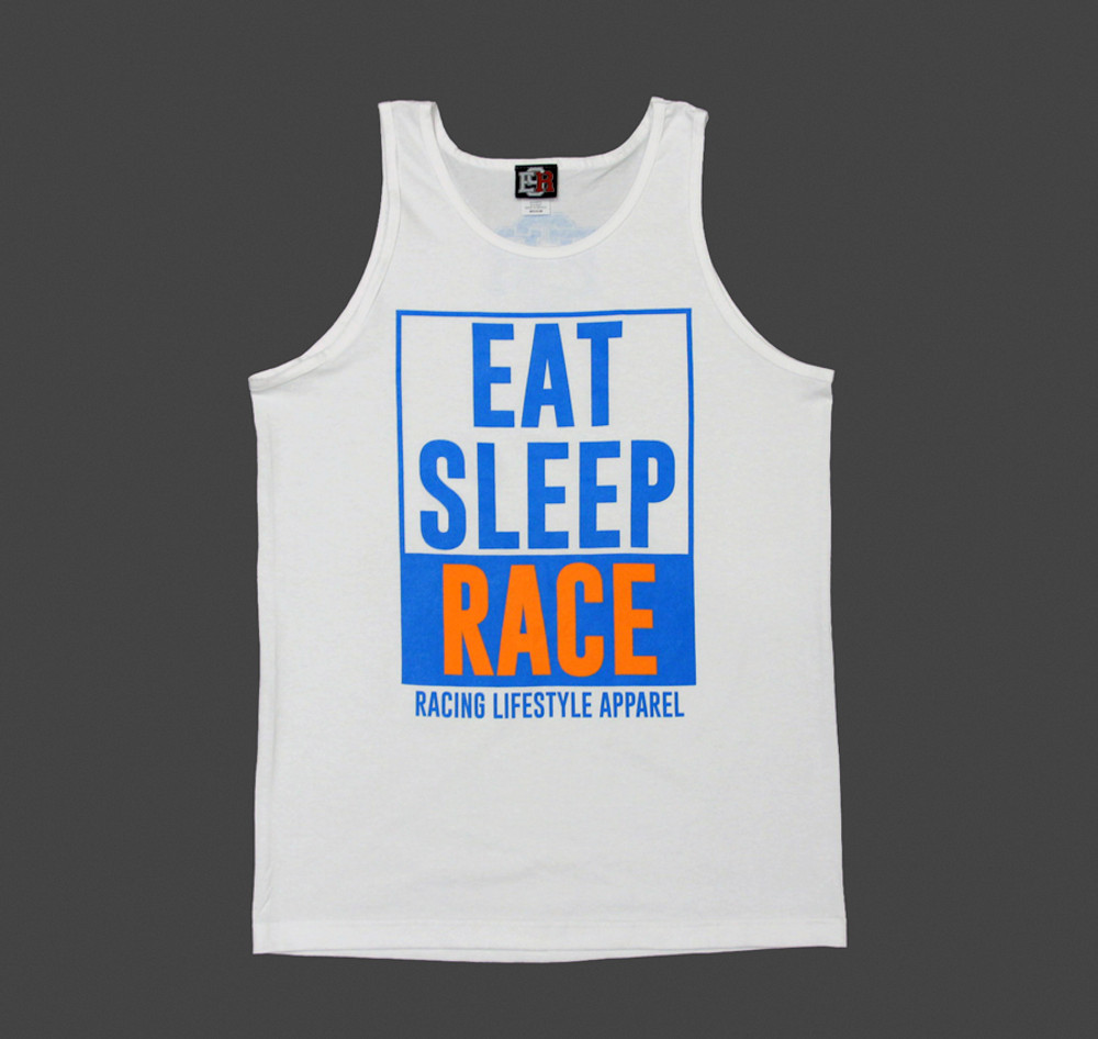 ESR Outline Tank Top | White/Blue