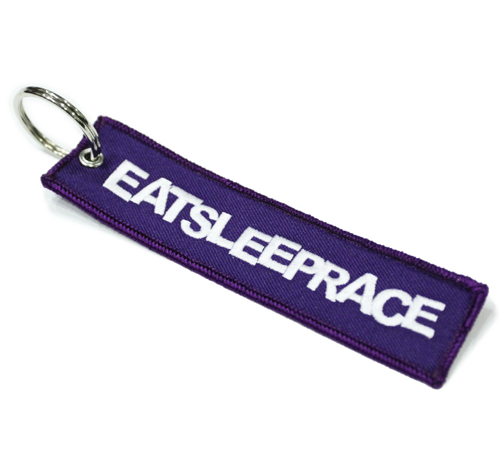 Embroidered Keychain | Purple