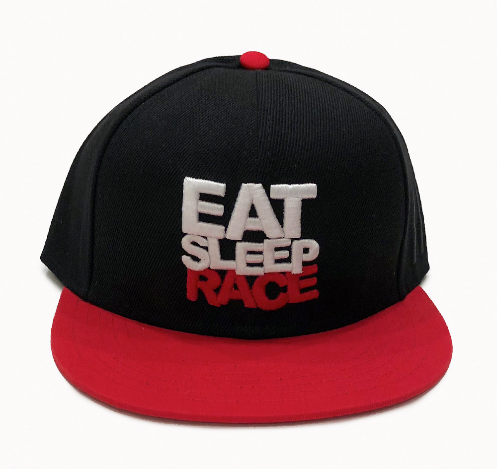 Logo Team Fitted Hat | Black/Red