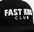 Kids Fast Kids Club Logo Snapback Hat | Black