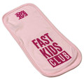 Infant Fast Kids Club Burp Cloth | Pink/Magenta