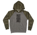 Toddler Fast Kids Club Pull Over Hoodie | Camo/Grey