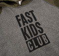 Kids Fast Kids Club Pull Over Hoodie | Camo/Grey
