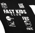 Fast Kids Club Sponsors T-Shirt | Black