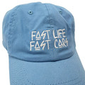 Fast Life Fast Cars Sport Strapback Hat | Powder Blue