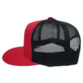 Carbon Logo Mesh Trucker Hat | Black/Red