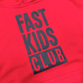 Kids Fast Kids Club Pull Over Hoodie | Red/Black