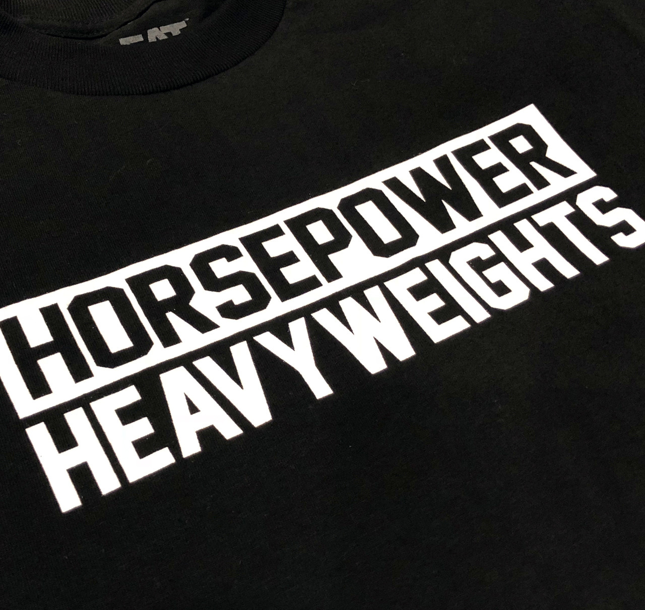 Horsepower Heavyweights 2 TShirt Black Eat Sleep Race Racing