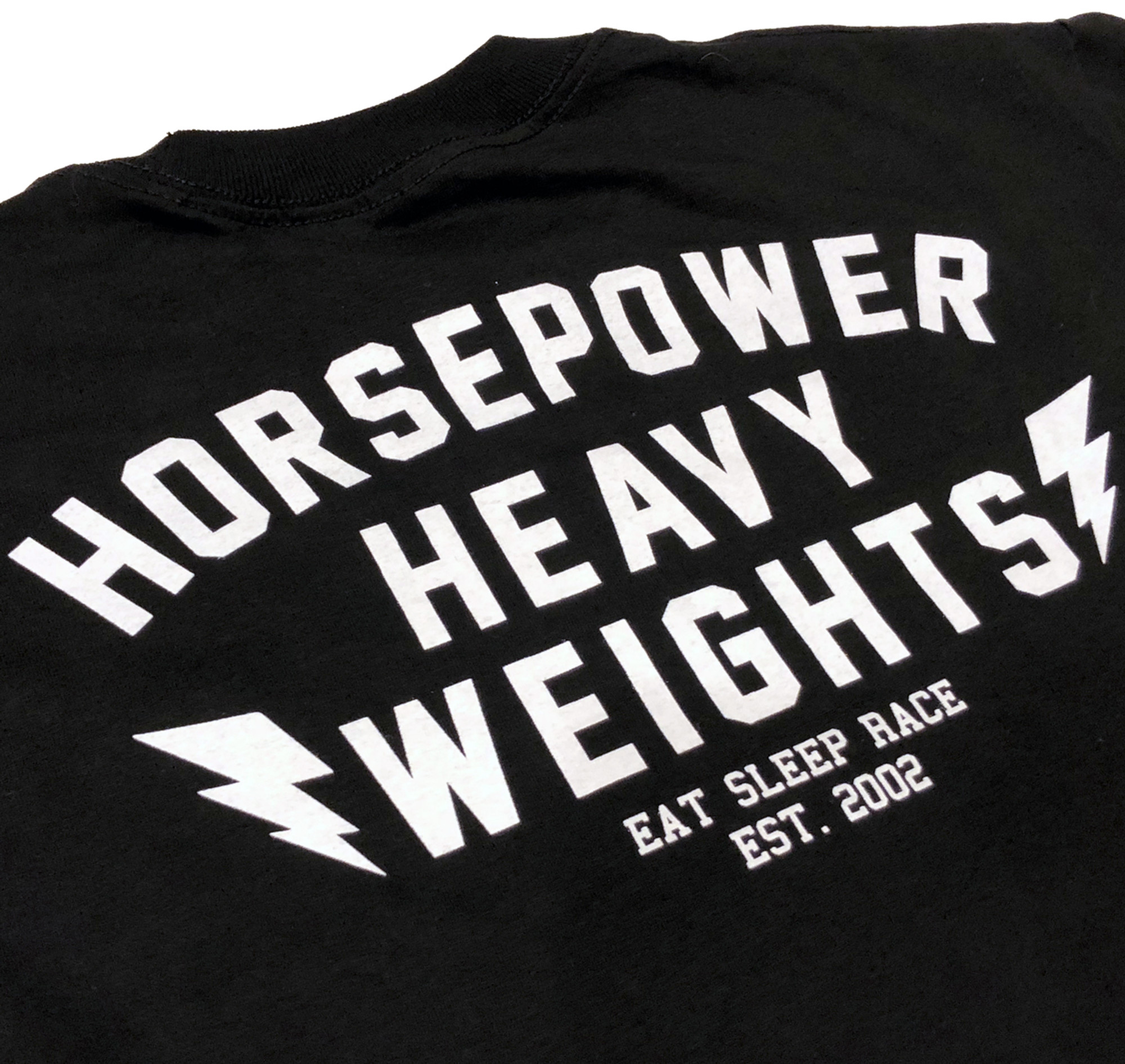 Horsepower Heavyweights 2 T-Shirt | Black - Eat Sleep Race