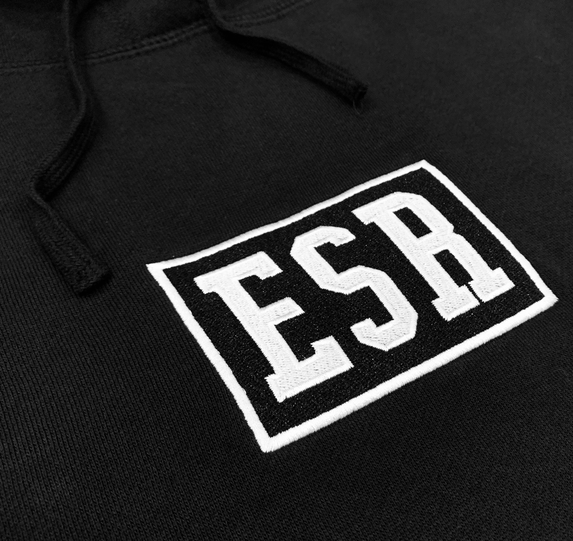 Pull Over Embroidered Hoodie ESR | Black - Eat Sleep Race