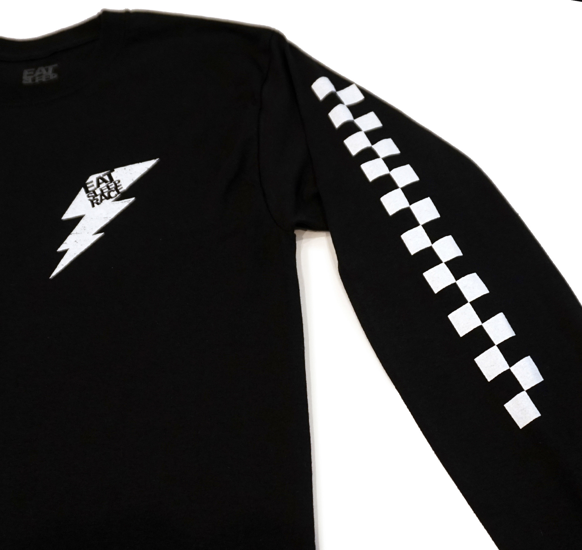 Flag Long Sleeve Shirt | Black - Eat 
