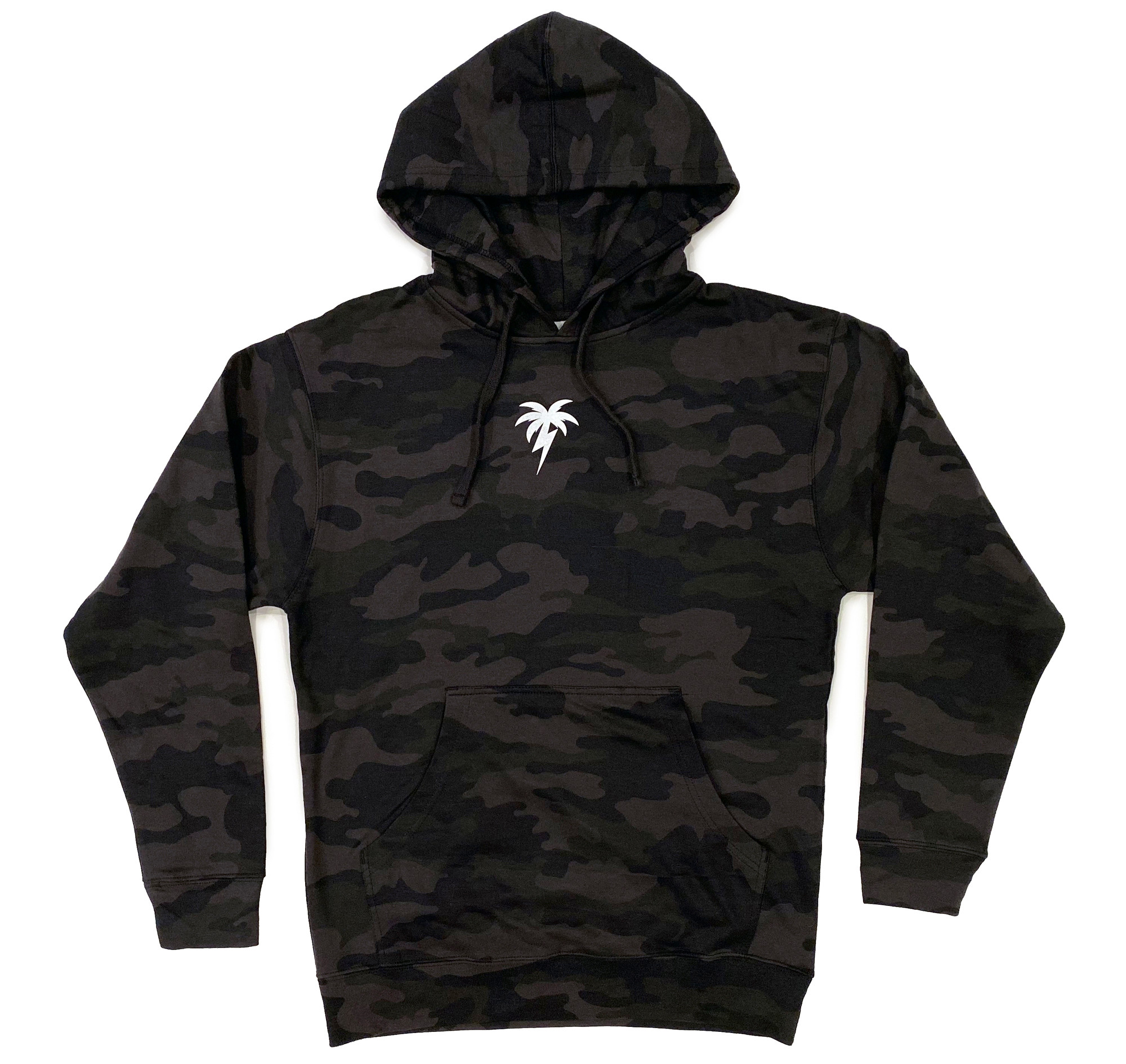 camo hoodie black