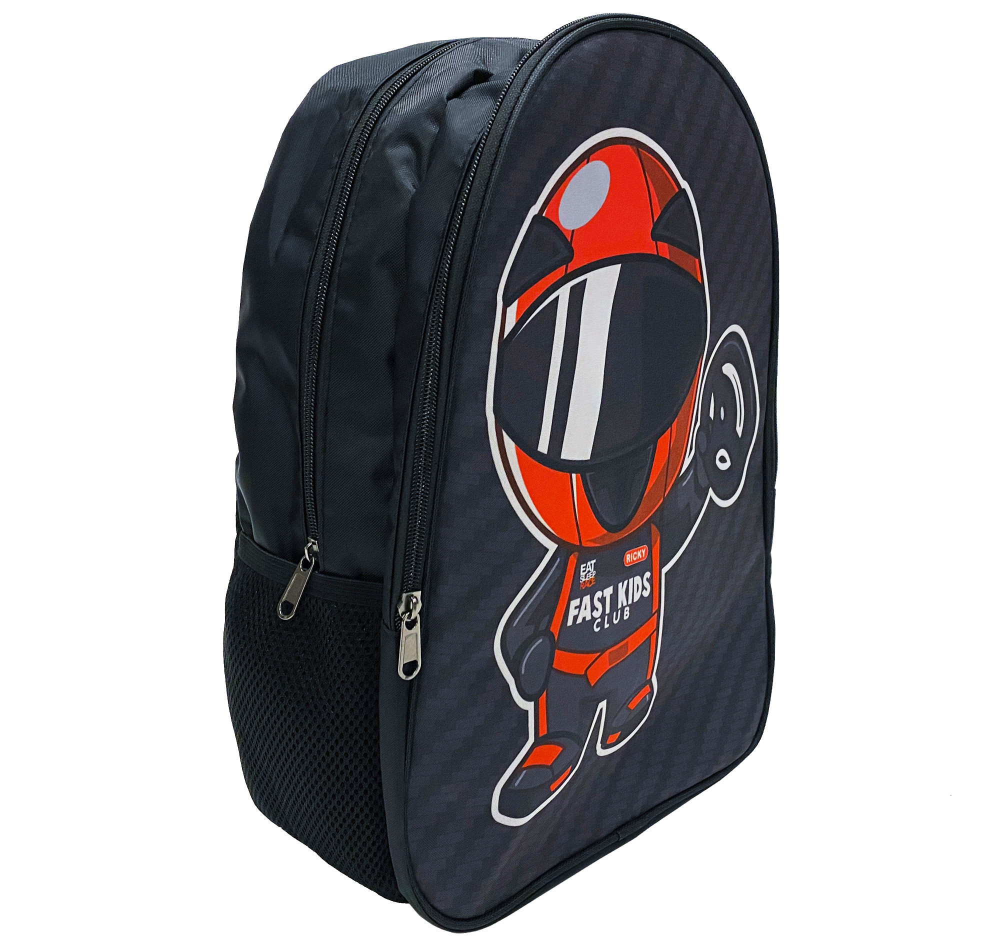 Ricky Racer Backpack | Black - Eat Sleep Race - Racing Lifestyle Apparel