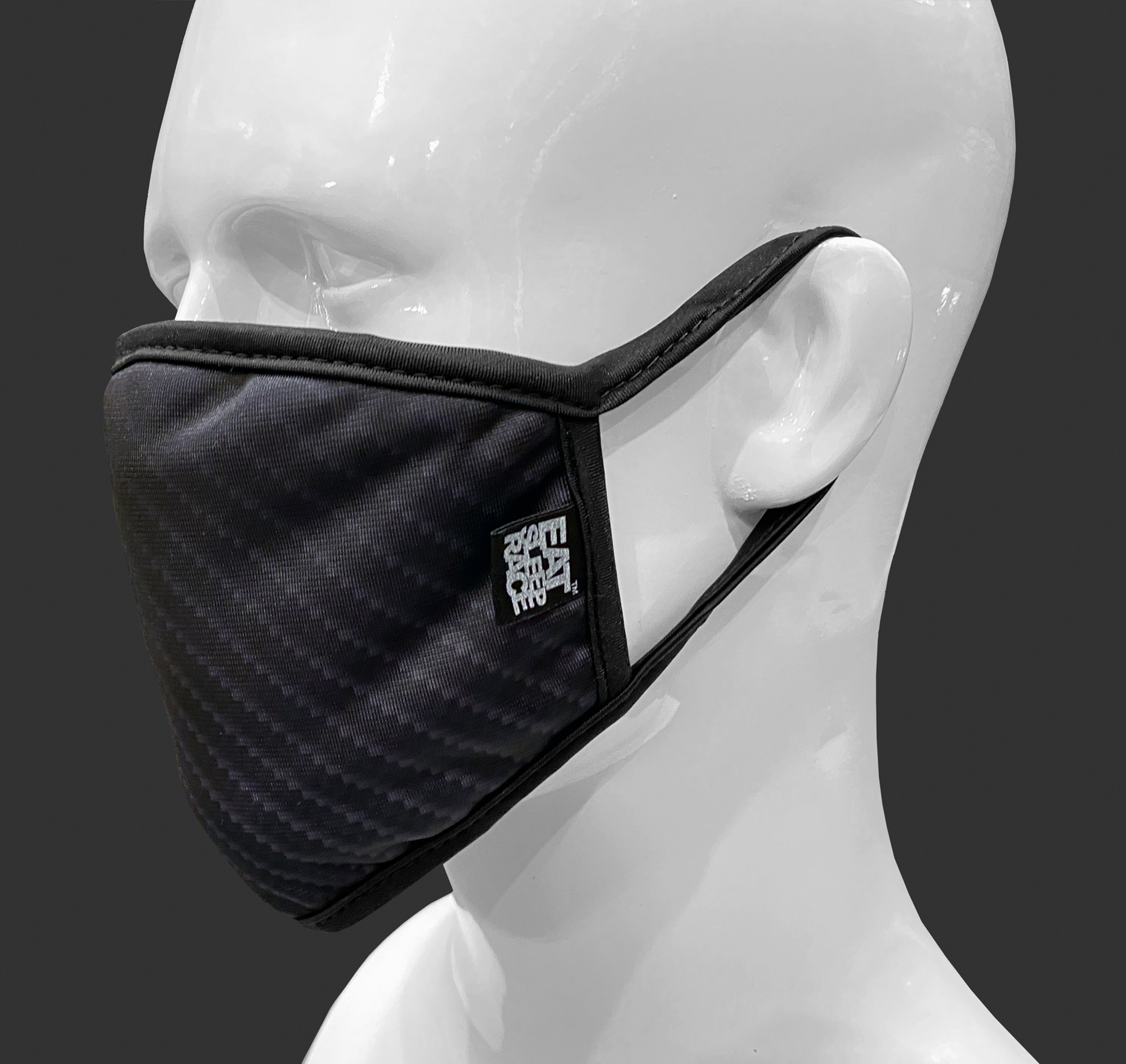 Carbon Fiber  Carbon fiber, Neck gaiter, Black and grey