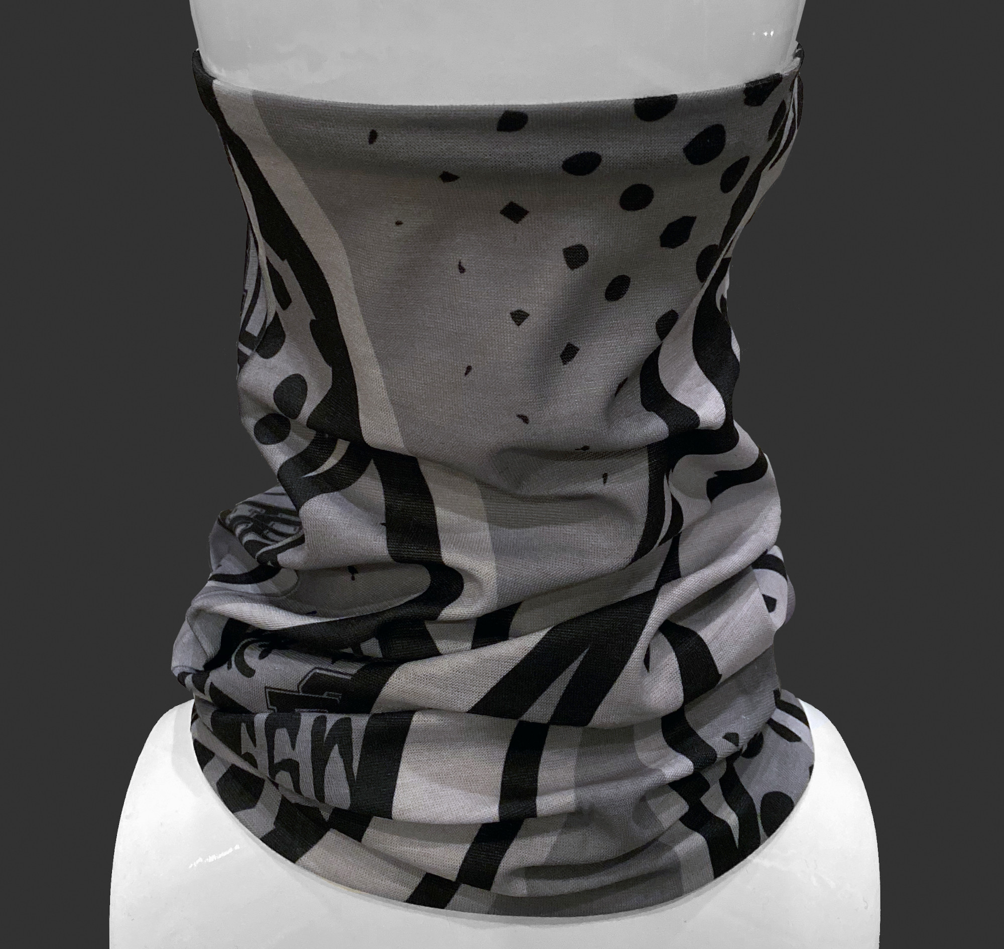 Neck Gaiter Bolt Eat Sleep Race Racing Lifestyle Apparel