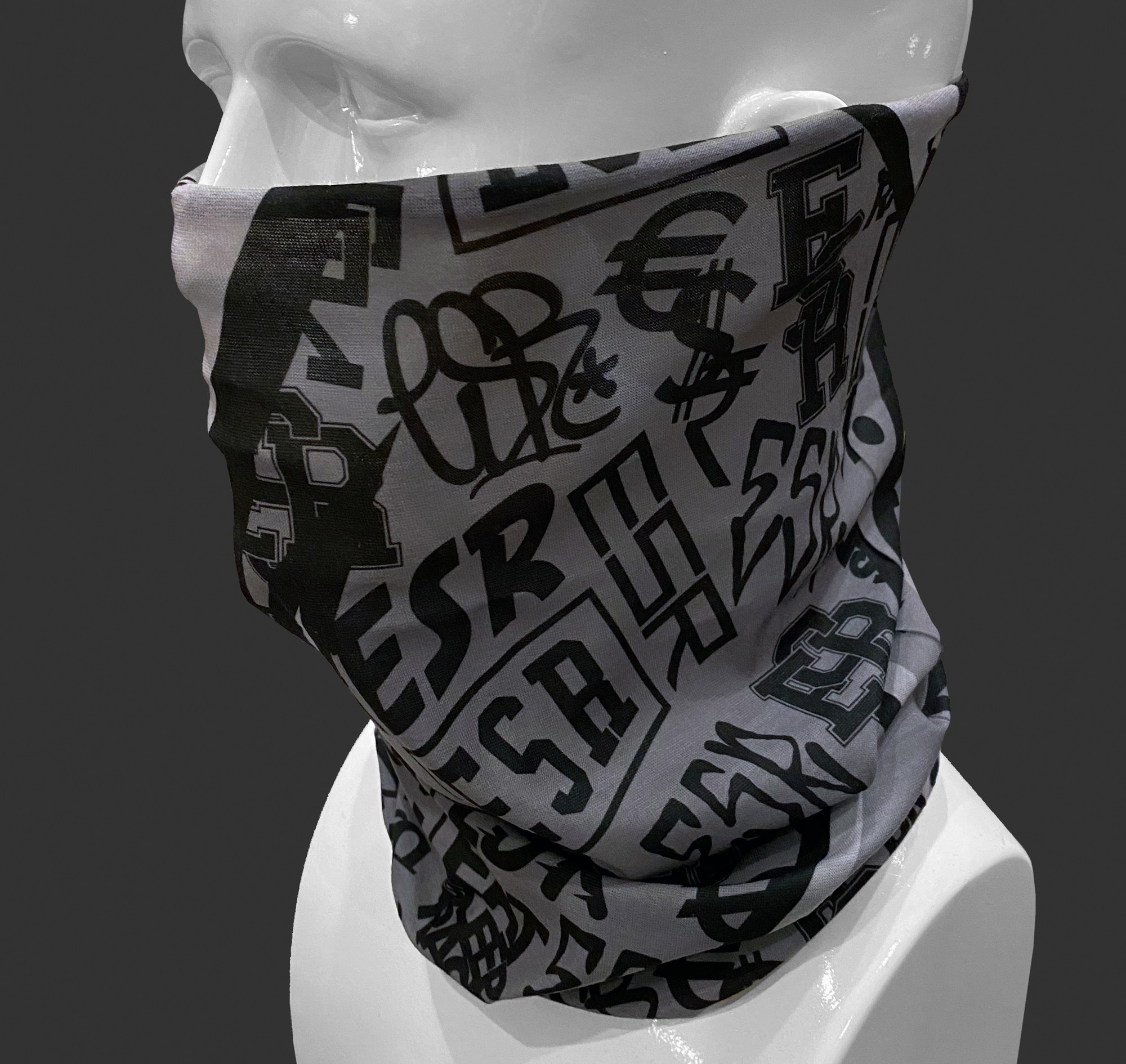 Neck Gaiter Bolt Eat Sleep Race Racing Lifestyle Apparel